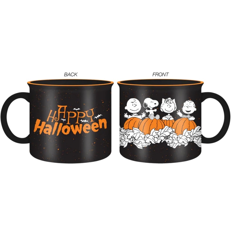 Peanuts nwt snoopy HAPPY HALLOWEEN PUMPKIN PATCH 20Z CERAMIC CAMPER MUG - Picture 3 of 3